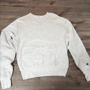 Champion Light Gray Crewneck Sweater